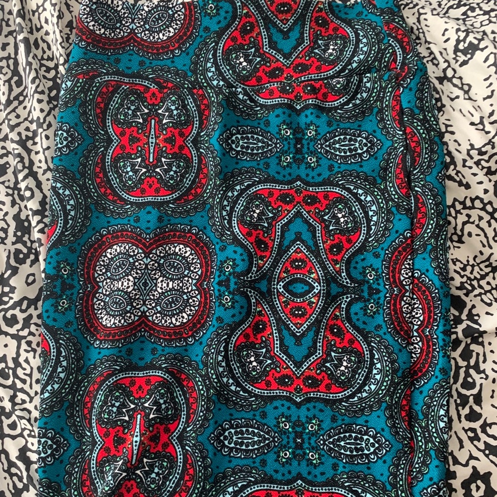 Lularoe Printed knee length skirt